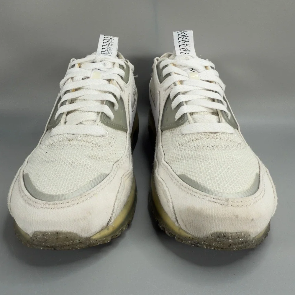 Nike Air Max 90‎ Terrascape 90 Mens 8 Running Shoes White Gray Sneakers Trainer